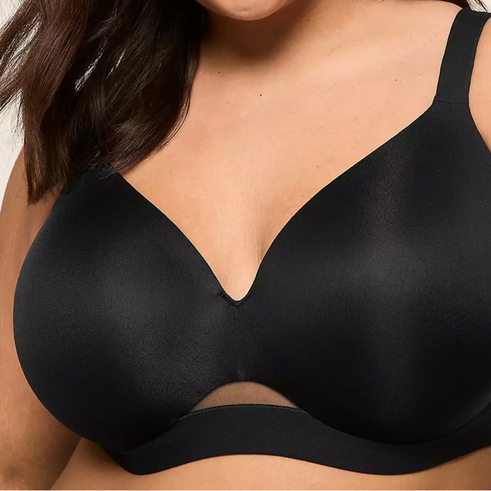 Cacique Black Bra Comfort Bliss Full Coverage